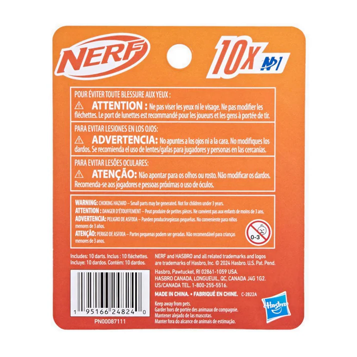 0888-NRRF8636-4 Nerf N Series N1 Darts 10x