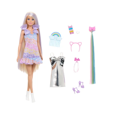 10635575_2 Barbie Set Boneka Fun & Fancy Blonde Hair - Mix