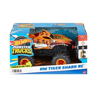 10663857_1 Hot Wheels Monster Trucks Tiger Shark Remote Control 1:24 - Oranye
